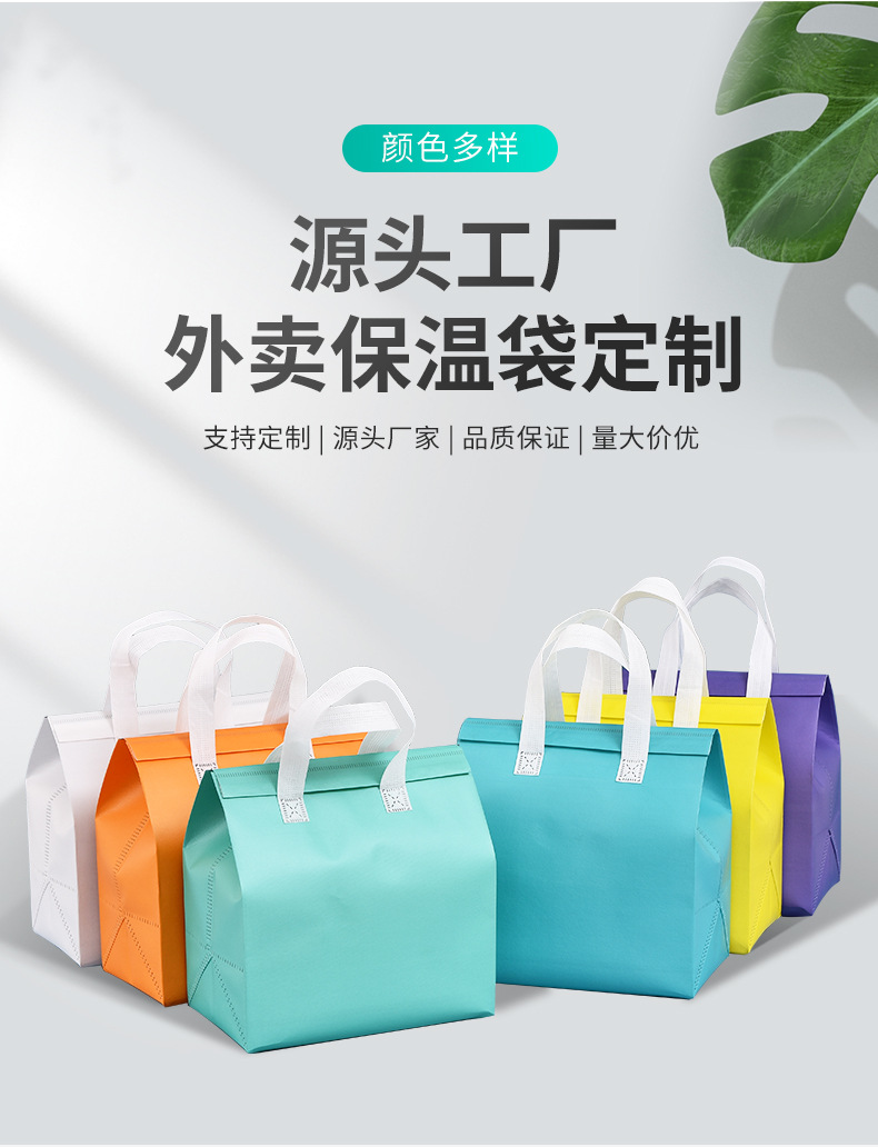 三沙市无纺布保温袋外卖袋